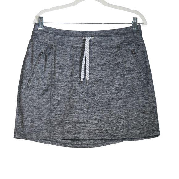 Members Favorite Mini Skort Womens Large Gray Skirt Shorts Pockets Golf Active - Picture 1 of 7